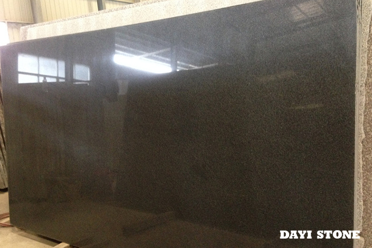 Black Stone Slabs Granite Impala Polished 250up x 140up